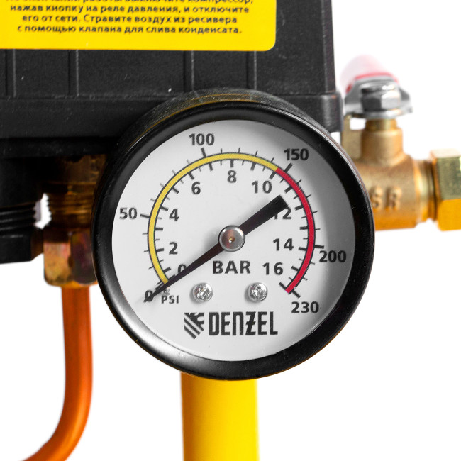 Компрессор воздушный, ременный привод BCI4000-T/200, 4.0 кВт, 200 литров, 690 л/мин Denzel в Казани