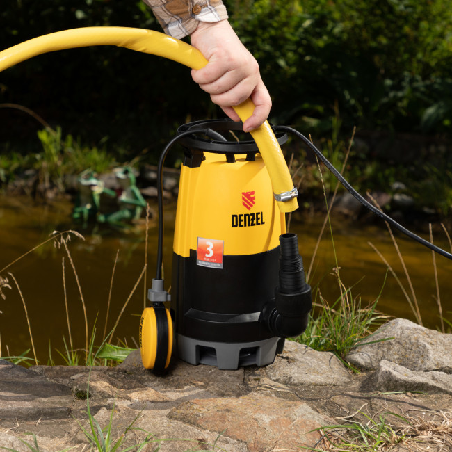 Дренажный насос для чистой и грязной воды DP450S, 450 Вт, напор 6 м, 12000 л/ч Denzel в Казани