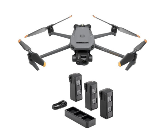 Квадрокоптер DJI Mavic 3 Thermal (Universal Edition) + Комплект аккумуляторов DJI Mavic 3 Enterprise Series Battery Kit в Казани