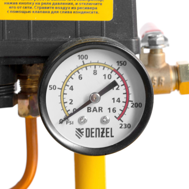 Компрессор воздушный, ременный привод BCI5500-T/200, 5.5 кВт, 200 литров, 850 л/мин Denzel в Казани