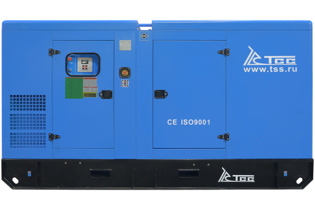 Дизельный генератор ТСС ЭД-150-Т400 с АВР в шумозащитном кожухе на прицепе в Казани