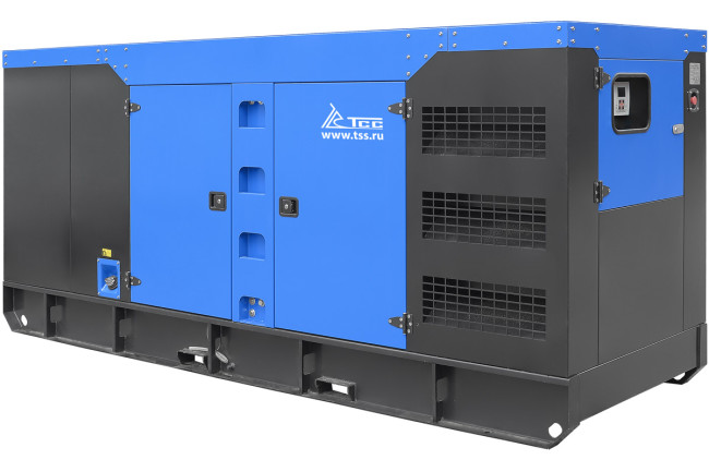 Дизельный генератор ТСС АД-320С-Т400-2РКМ26 в шумозащитном кожухе в Казани