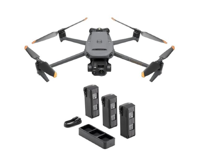 Квадрокоптер DJI Mavic 3 Thermal (Universal Edition) + Комплект аккумуляторов DJI Mavic 3 Enterprise Series Battery Kit в Казани
