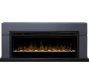 Каминокомплект Lindos (линейный) - Серый графит с очагом Prism BLF5051