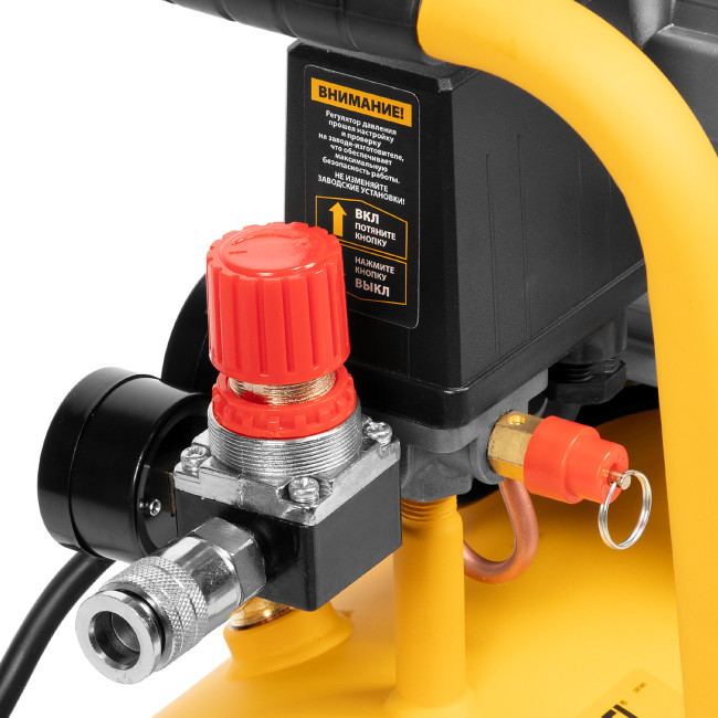 Компрессор воздушный DC1500/24, прямой привод, 1.5 кВт, 24 литра, 220 л/мин Denzel в Казани