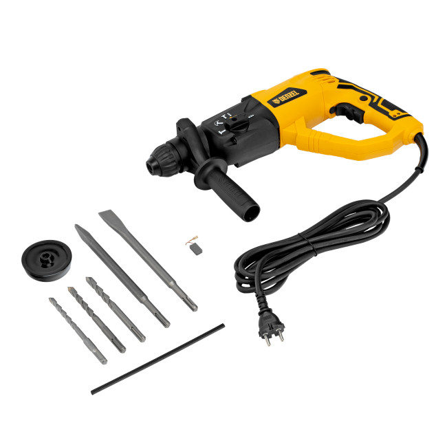 Перфоратор электрический RH-1050-26, SDS-plus, 1050 Вт, 3.2 Дж, 3 плюс 1 режим Denzel в Казани