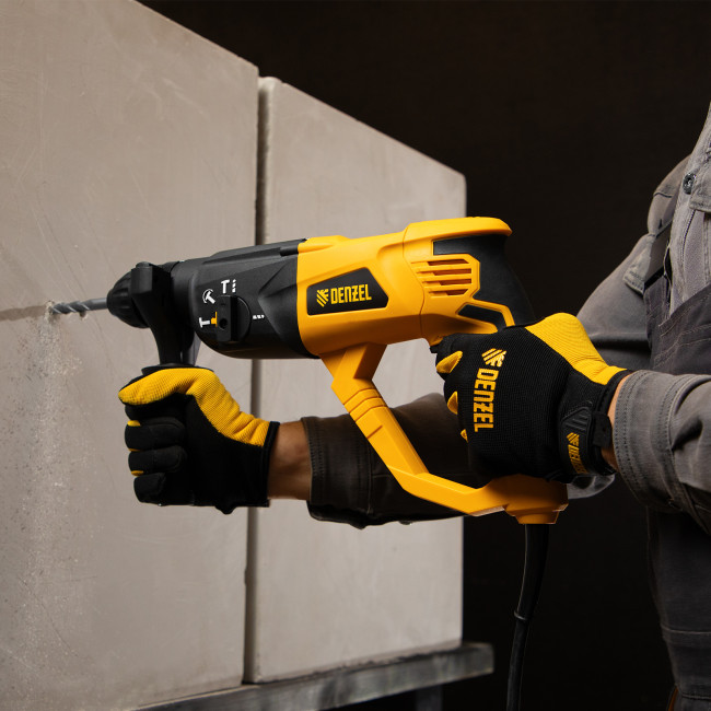 Перфоратор электрический RH-1050-26, SDS-plus, 1050 Вт, 3.2 Дж, 3 плюс 1 режим Denzel в Казани