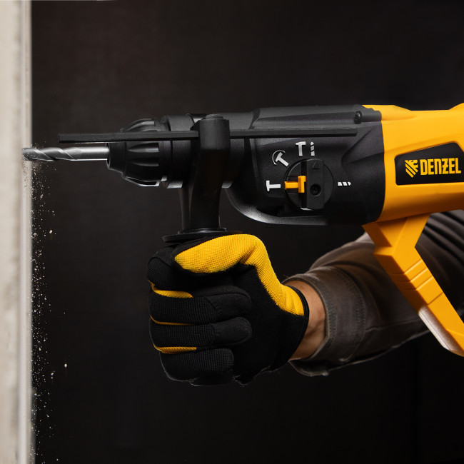 Перфоратор электрический RH-1050-26, SDS-plus, 1050 Вт, 3.2 Дж, 3 плюс 1 режим Denzel в Казани