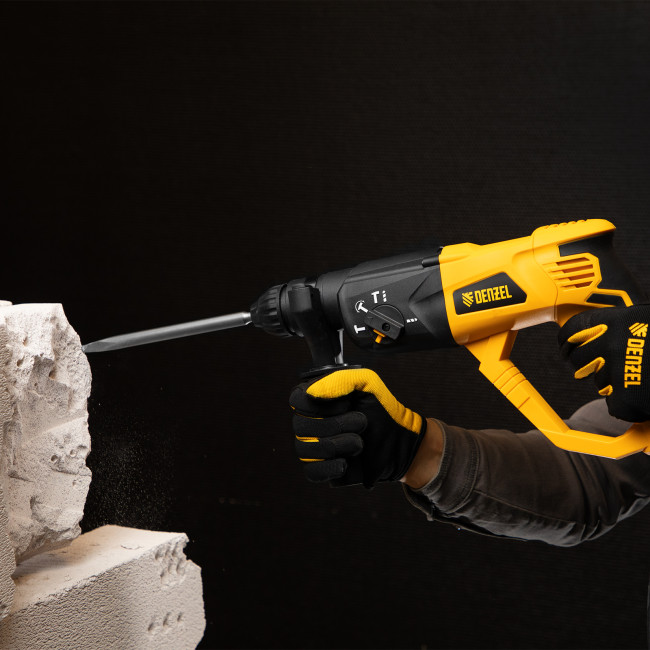 Перфоратор электрический RH-1050-26, SDS-plus, 1050 Вт, 3.2 Дж, 3 плюс 1 режим Denzel в Казани