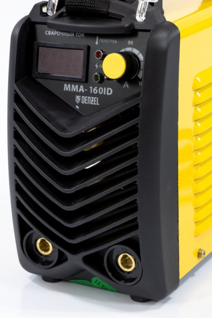 Аппарат инверторный дуговой сварки ММА-160ID, 160 А, ПВР 60%, диаметр электрода 1.6-3.2 мм, провод 2 м Denzel в Казани