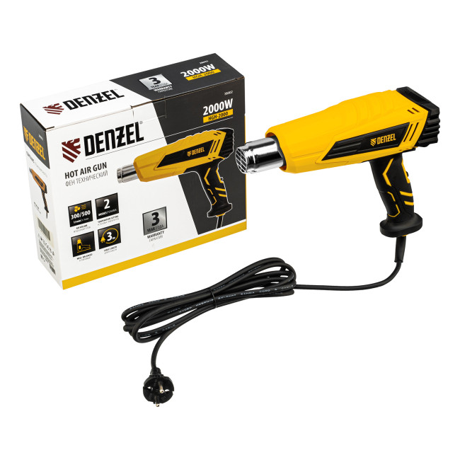 Фен технический HGH-2000, 2000 Вт, 2 режима Denzel в Казани