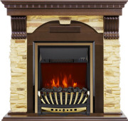 Каминокомплект Dublin - Темный дуб / Сланец с очагом Aspen Gold Каминокомплект Dublin - Темный дуб / Сланец с очагом Aspen Gold