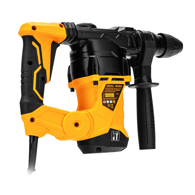 Перфоратор электрический RHV-1250-30, SDS-plus, 1250 Вт, 5 Дж, 3 плюс 1 режим Denzel в Казани