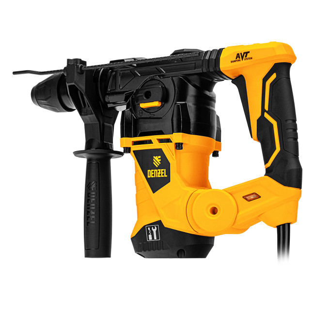 Перфоратор электрический RHV-1250-30, SDS-plus, 1250 Вт, 5 Дж, 3 плюс 1 режим Denzel в Казани
