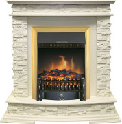 Каминокомплект Luzern - Слоновая кость с очагом Fobos FX Brass Каминокомплект Luzern - Слоновая кость с очагом Fobos FX Brass