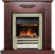 Каминокомплект Lumsden - Махагон коричневый антик с очагом Cavendish