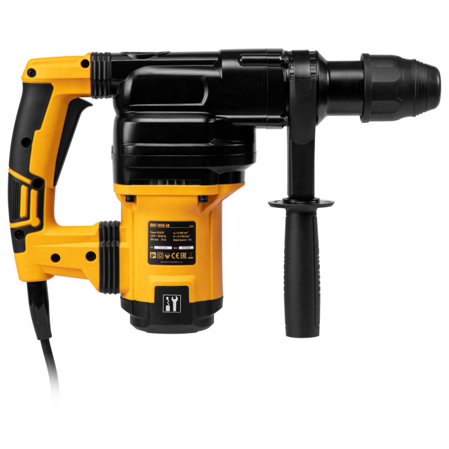 Перфоратор электрический RHV-1050-38-max, SDS-max, 1050 Вт, 10 Дж, 2 плюс 1 режим Denzel в Казани