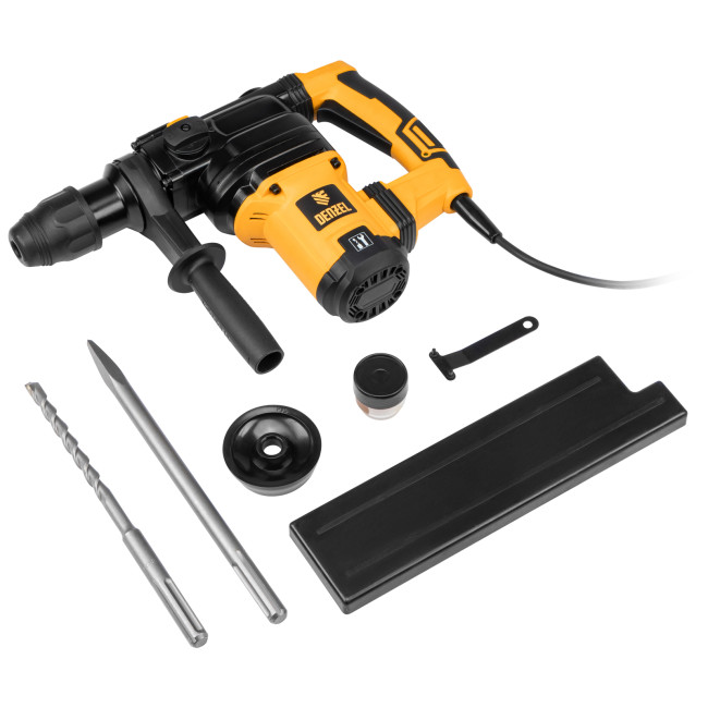 Перфоратор электрический RHV-1050-38-max, SDS-max, 1050 Вт, 10 Дж, 2 плюс 1 режим Denzel в Казани