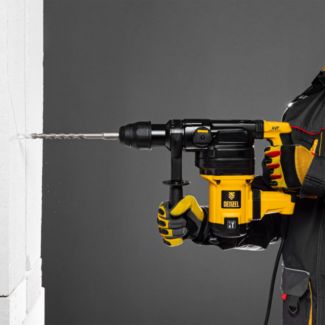Перфоратор электрический RHV-1050-38-max, SDS-max, 1050 Вт, 10 Дж, 2 плюс 1 режим Denzel в Казани