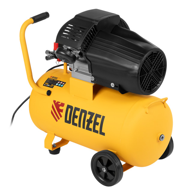 Компрессор воздушный прям. привод DCV1800/50, 1,8 кВт, 50 литров, 320 л/мин Denzel в Казани