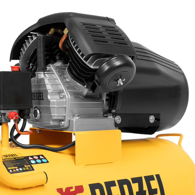 Компрессор воздушный прям. привод DCV1800/50, 1,8 кВт, 50 литров, 320 л/мин Denzel в Казани