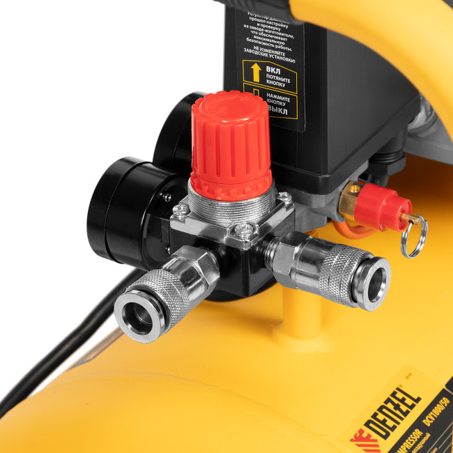 Компрессор воздушный прям. привод DCV1800/50, 1,8 кВт, 50 литров, 320 л/мин Denzel в Казани