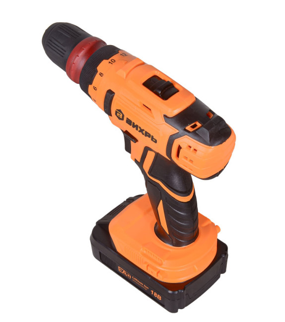 Дрель-шуруповерт аккумуляторная Вихрь ДА-18Л-2КC в Казани Дрель-шуруповерт аккумуляторная Вихрь ДА-18Л-2КC в Казани