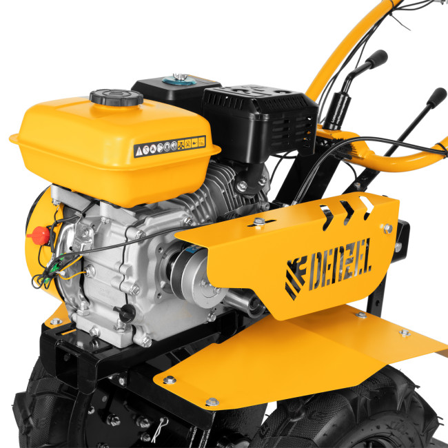 Мотоблок DPT-270, 7 л.с, ременное сцепление, ширина 85 см, глубина 35 см, фрез 3 х 4, ШОМ, передачи 2В/1Н Denzel в Казани