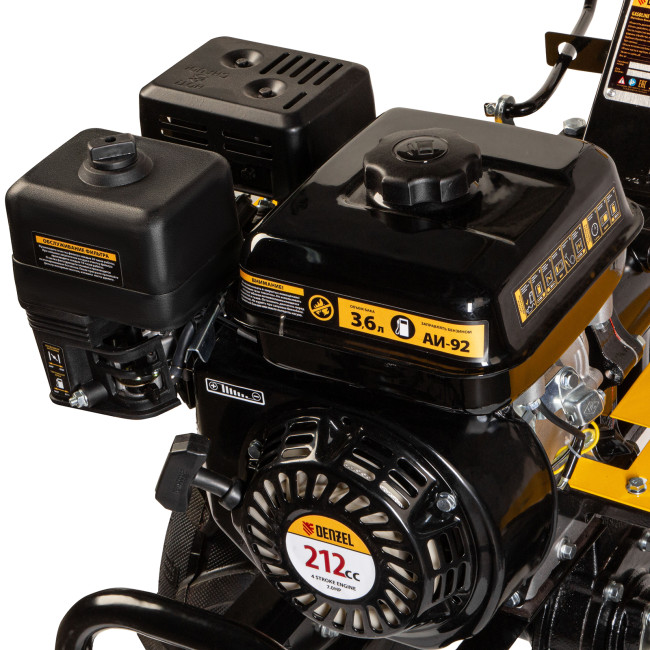 Мотоблок DPT-270X, 7 л.с, дисковое сцепление, ширина 90 см, глубина 35 см, фрез 3 х 4, ВОМ, передачи 2В/1Н Denzel в Казани