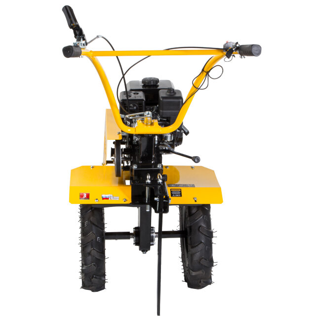 Мотоблок DPT-470, 7 л.с, ременное сцепление, ширина 85 см, глубина 35 см, фрез 3 х 4, ШОМ, передачи 3В/1Н Denzel в Казани