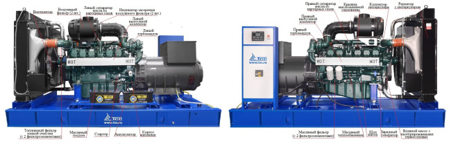 Дизельный генератор ТСС АД-544С-Т400-1РМ17 (Mecc Alte) в Казани
