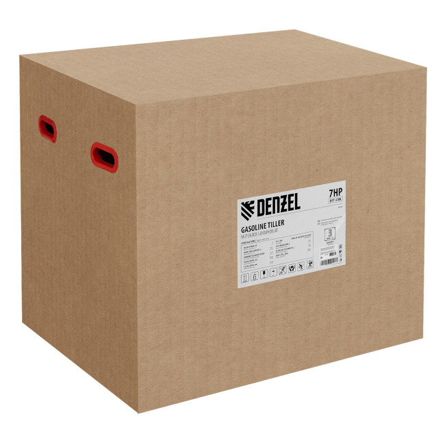 Мотоблок DPT-370X, 7 л.с, дисковое сцепление, ширина 90 см, глубина 35 см, фрез 3 х 4, ВОМ, передачи 3В/1Н Denzel в Казани