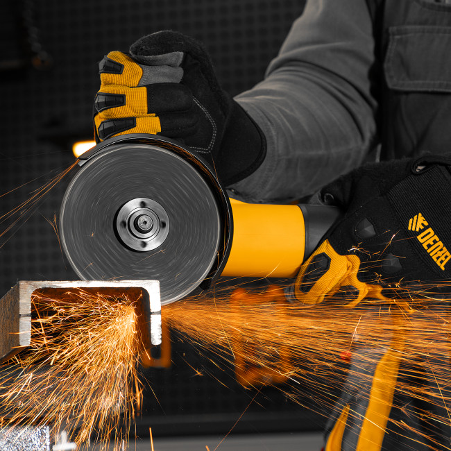 Машина шлифовальная угловая AG125-1100, 1100 Вт, 125 мм, 3000-11000 об/мин Denzel в Казани