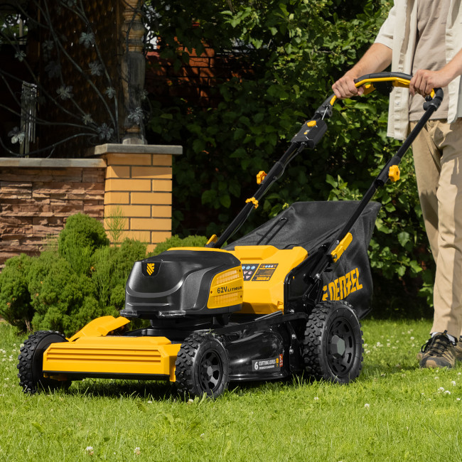 Газонокосилка аккумуляторная бесщет., RLMS560-62, привод, 560 мм, Li-ion, 62В Denzel в Казани