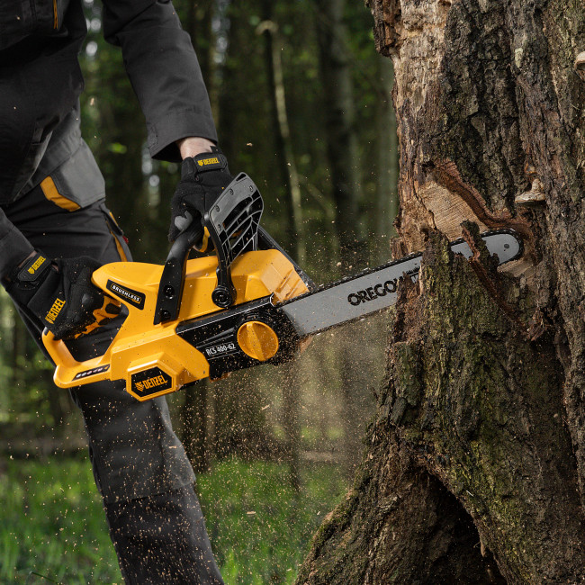 Пила цепная  аккумуляторная  бесщет., RCS 400-62, 400 мм, Li-ion, 62В Denzel в Казани