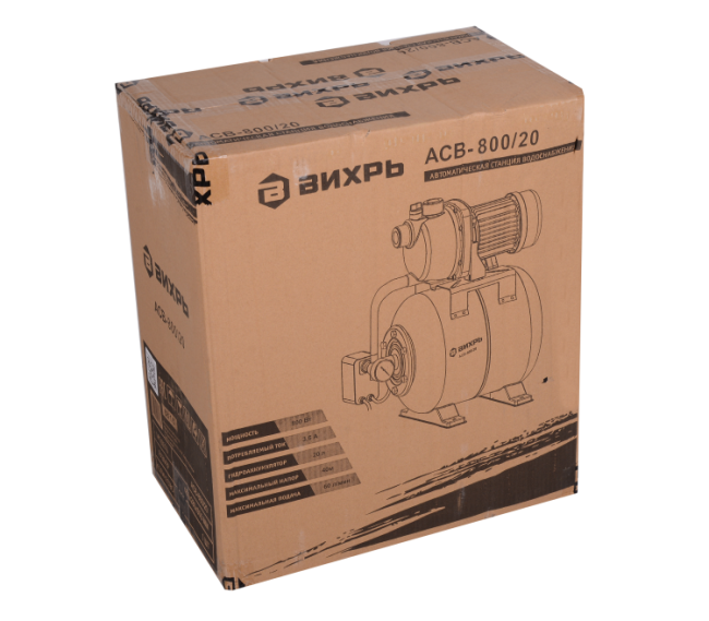 Насосная станция ВИХРЬ АСВ-800/20 в Казани