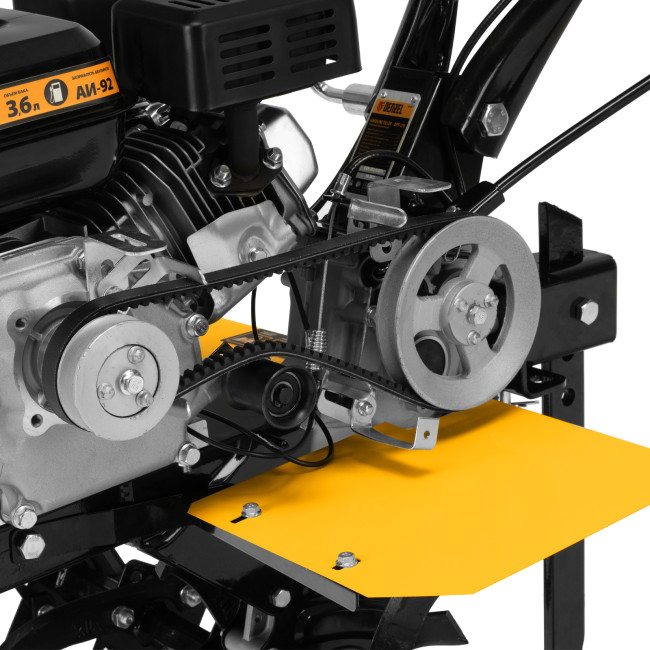 Мотоблок DPT-170, 7 л.с., ремен.сцеп, шир 85 см, глуб 35 см,фрез 3х3,ШОМ,скор 2В/1Н,кол 8" Denzel в Казани