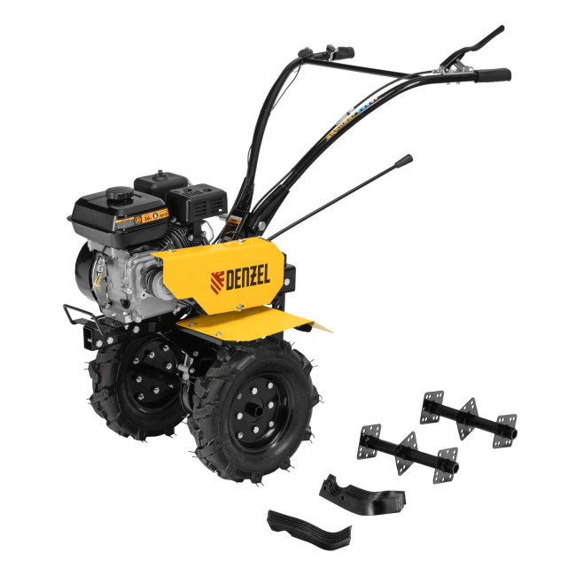 Мотоблок DPT-170, 7 л.с., ремен.сцеп, шир 85 см, глуб 35 см,фрез 3х3,ШОМ,скор 2В/1Н,кол 8" Denzel в Казани