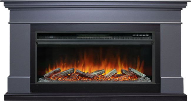 Каминокомплект California - Серый графит (Высота 850 мм) с очагом Vision 42 LOG LED в Казани