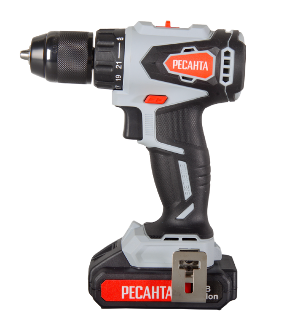 Дрель-шуруповерт аккумуляторная Ресанта ДА-20-2ЛК-Б (2,0 А/ч) (бесщеточный двигатель) в Казани Дрель-шуруповерт аккумуляторная Ресанта ДА-20-2ЛК-Б (2,0 А/ч) (бесщеточный двигатель) в Казани