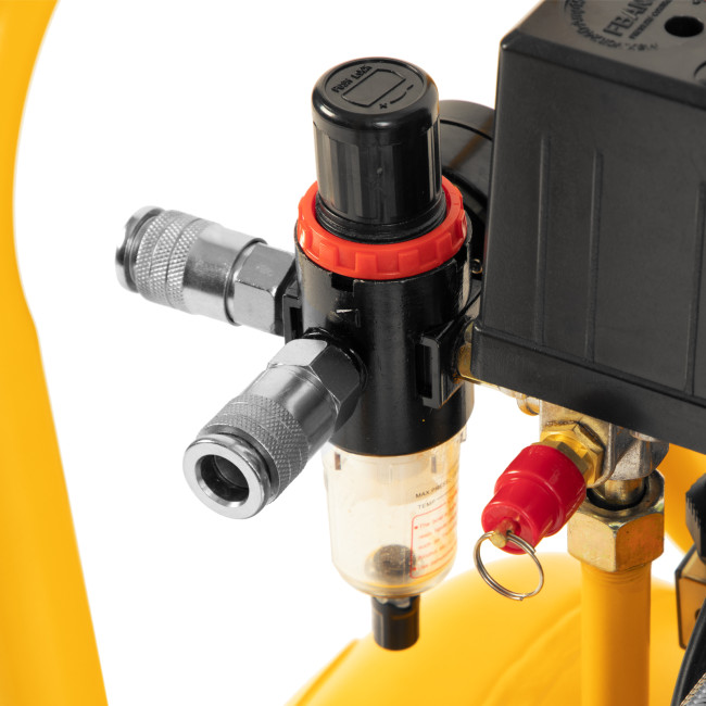 Компрессор безмасляный, малошумный DLS 1500/50, 1500 ВТ, 2x750, 50 л, 260 л/мин Denzel в Казани