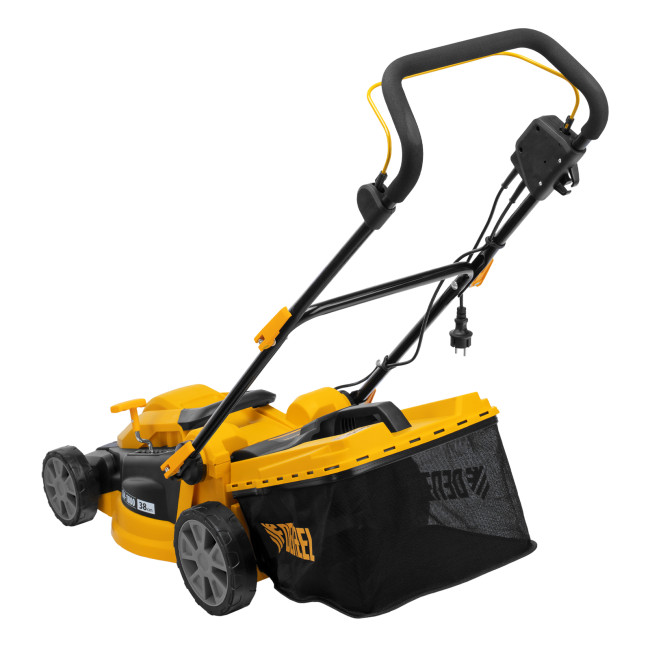 Газонокосилка электрическая GM-1800, 1800 Вт, шир. 38 см, 6 уров., травосб. 40 л. Denzel в Казани