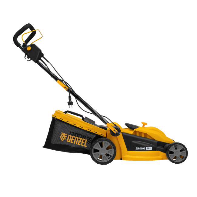 Газонокосилка электрическая GM-1800, 1800 Вт, шир. 38 см, 6 уров., травосб. 40 л. Denzel в Казани