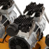 Компрессор безмасляный, малошумный  DLS 2250/100, 2250 Вт, 3x750, 100 л, 410 л/мин блок управления/ Denzel в Казани