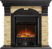 Каминокомплект Dublin - Венге / Сланец с очагом Fobos FX M Black RC