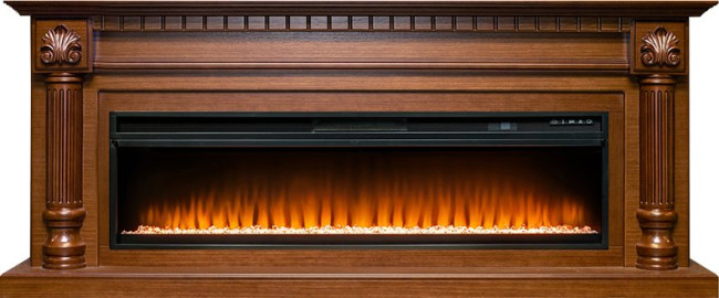 Каминокомплект Edinburg 60 - Орех с очагом Vision 60 LED в Казани