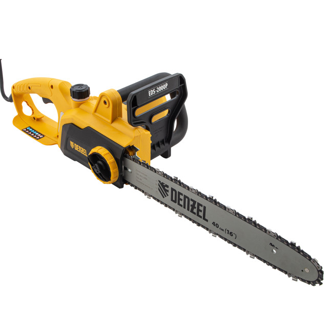 Пила цепная электрическая EDS-2000P, 2 кВт,поперечная, шина 40 см, шаг 3/8, паз 1.3 мм, 57 звеньев Denzel в Казани