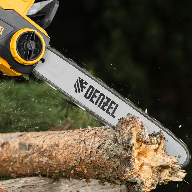 Пила цепная электрическая EDS-2000P, 2 кВт,поперечная, шина 40 см, шаг 3/8, паз 1.3 мм, 57 звеньев Denzel в Казани