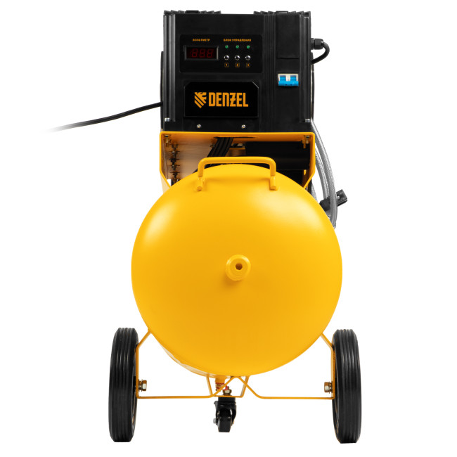 Компрессор безмасляный, малошумный DLS 3300/100, 3300 Вт,3x1100, 100 л, 570 л/мин ,блок управления Denzel в Казани