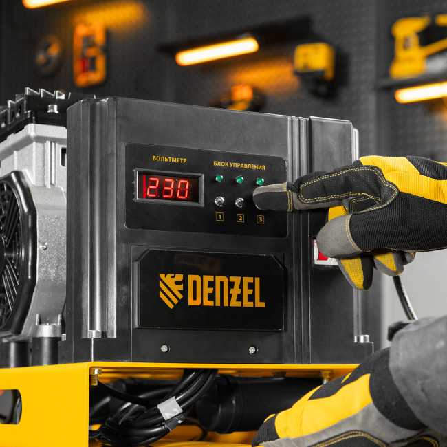 Компрессор безмасляный, малошумный DLS 3300/100, 3300 Вт,3x1100, 100 л, 570 л/мин ,блок управления Denzel в Казани